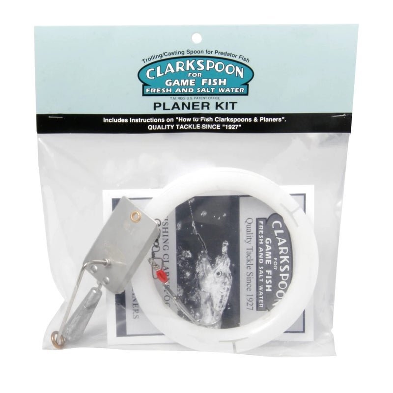 Clarkspoon Planer Kit - Size 1 Fishing Planer with Rigged Size 0 Silver Clarkspoon - Excellent for Catching Spanish Mackerel, Bluefish, Bonito, Blackfin Tuna, and More! Rigged and Ready to Fish - Image 2